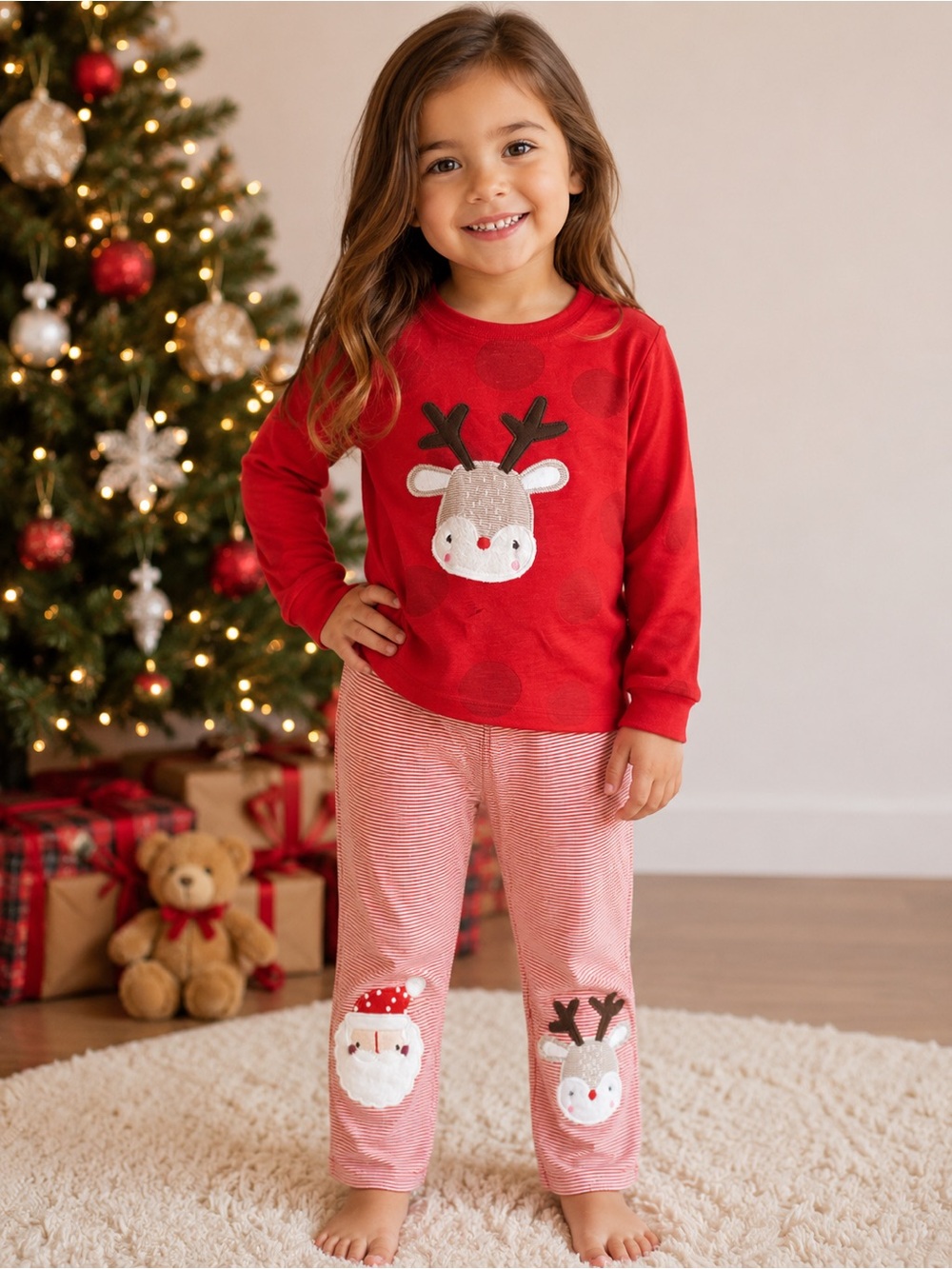 Next • NWT Red Holiday Reindeer Set 4/5